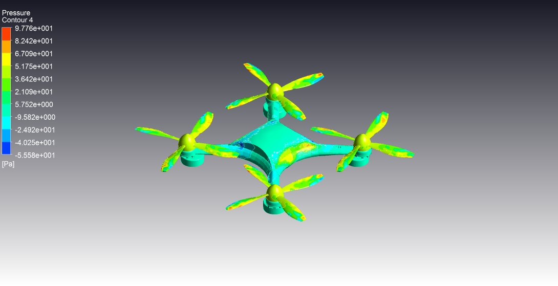 Drone surface contour result